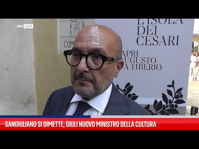 ⁣Caso Boccia, Sangiuliano si è dimesso da ministro Cultura