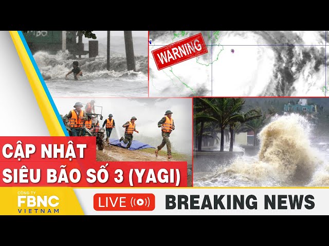 ⁣TRỰC TIẾP: Siêu bão số 3 (YAGI) sắp vào vịnh Bắc bộ, sức gió tàn phá mạnh khủng khiếp