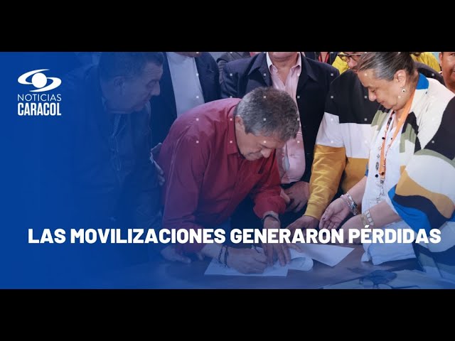 ⁣Luego de cinco días de bloqueos, el Gobierno y los transportadores llegaron a un acuerdo