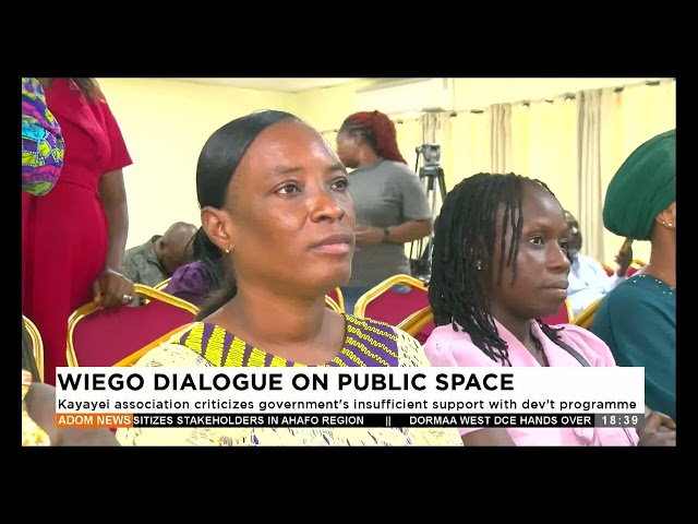 ⁣Wiego Dialogue on Public Space: Kayayei association criticizes government's insufficient suppor