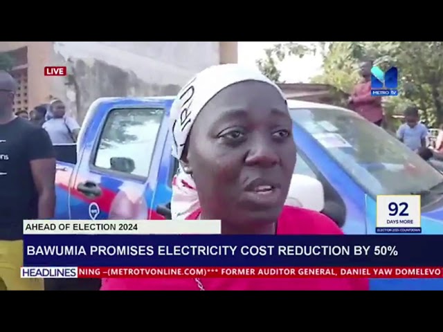 ⁣Bawumia Promises Electricity Cost Reduction by 50%