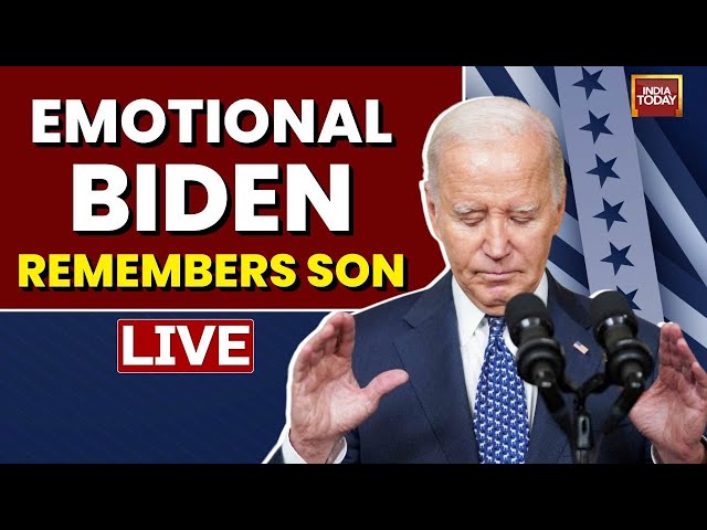 ⁣Joe Biden LIVE: US President Joe Biden Remembers Son, Gets Emotional At Detroit | US Election LIVE