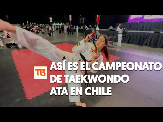 ⁣Con más de 3.000 competidores: así es el campeonato de taekwondo ATA en Chile