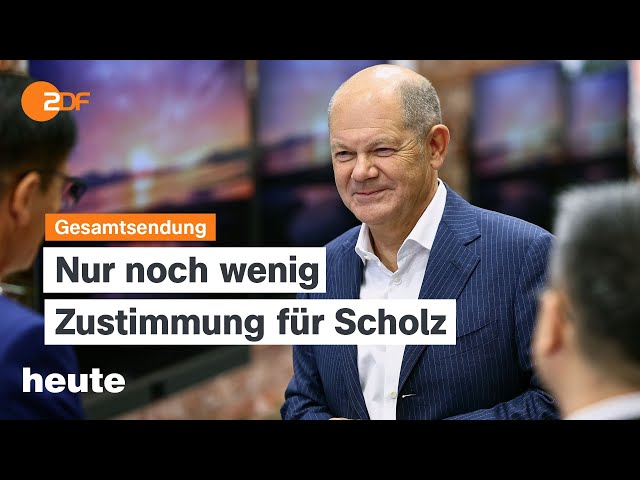 ⁣heute 19:00 Uhr vom 06.09.2024 Frust über Scholz wächst, Ermittlungen nach Terrorangriff in München