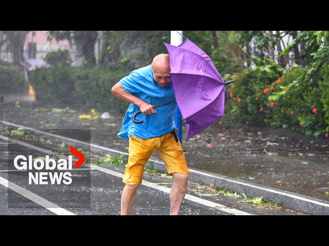 ⁣Typhoon Yagi: 2024’s second-strongest tropical storm makes landfall in southern China