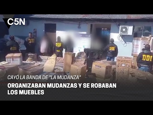 ⁣CAYÓ la BANDA de "LA MUDANZA": ORGANIZABAN MUDANZAS y SE ROBABAN los MUEBLES