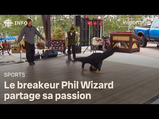 ⁣L'olympien Phil Wizard de passage en Alberta