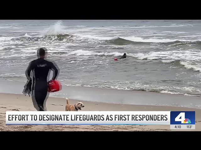 ⁣Santa Monica lifeguards lead effort to be designated as first responders