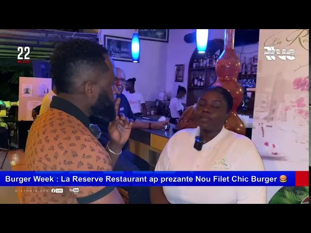 ⁣Burger Week : La Reserve Restaurant ap prezante Nou Filet Chic Burger 