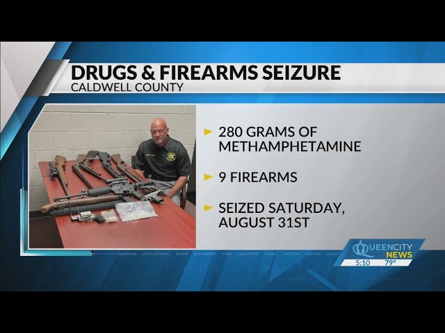 ⁣1/2+ lbs of meth, 9 guns seized in Caldwell Co.: Sheriff