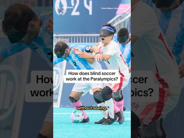 ⁣Blind soccer at Paris Paralympics