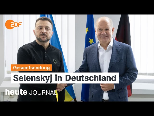 heute journal vom 06.09.2024 Selenskyj in Frankfurt, Woidke will Distanz zu Scholz, Angriff in Linz