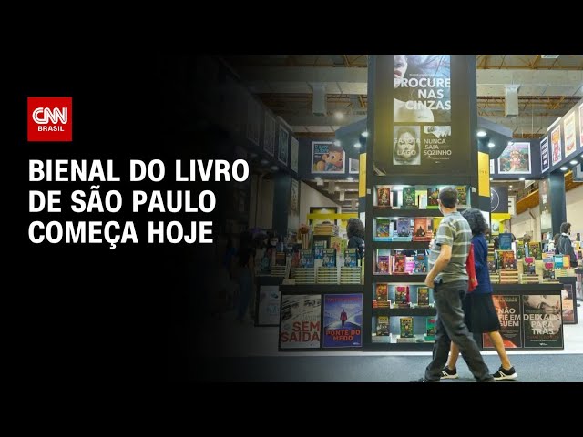 ⁣Bienal do livro de São Paulo começa nesta sexta-feira (6)  | CNN PRIME TIME