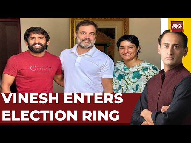 ⁣Rahul Kanwal LIVE | Political Stock Exchange LIVE | Vinesh Phogat Joins Congress | India Today LIVE