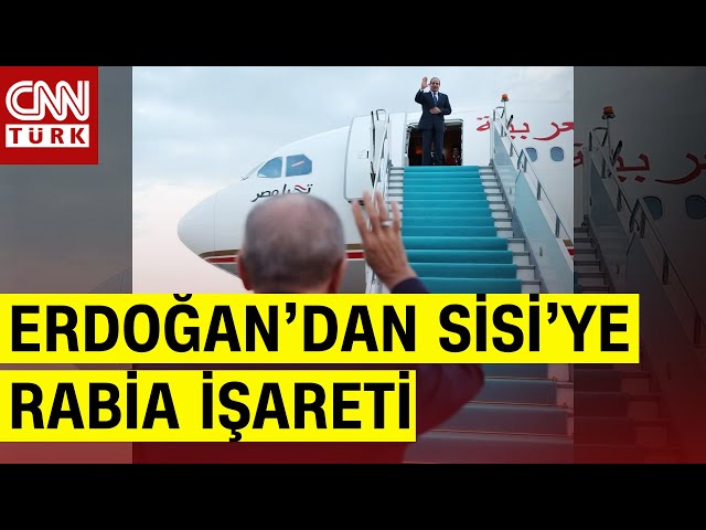 Erdoğan Sisi'yi Böyle Uğurladı! Çok Konuşulan Rabia Selamı!