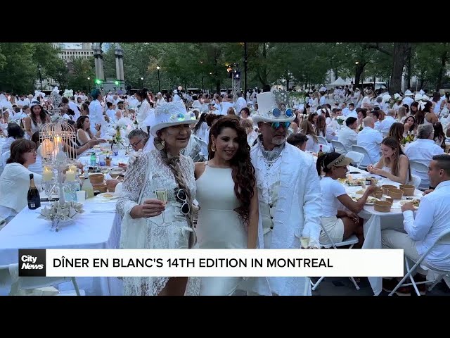 ⁣Dîner en Blanc returns for 14th edition in Montreal