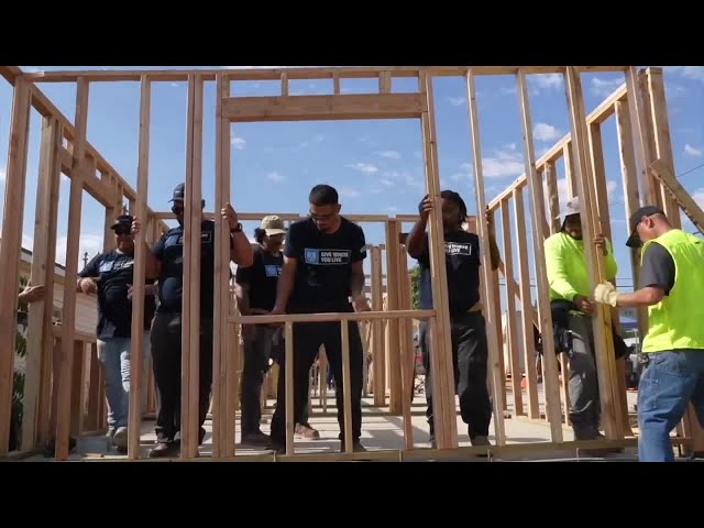 ⁣Habitat for Humanity hosts "Raising the Walls" event in Taft