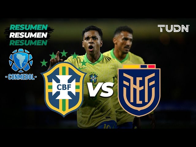 ⁣RESUMEN | Brasil vs Ecuador | CONMEBOL Eliminatoria 2026 | TUDN