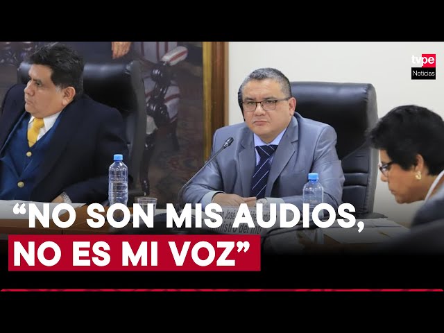 ⁣Ministro Santiváñez ratificó que voz escuchada en audios filtrados no les pertenece