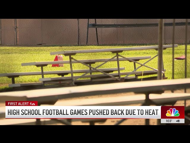 ⁣High school football games pushed back due to sweltering heat