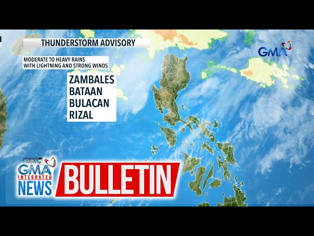 ⁣Thunderstorm advisory (September 7, 2024) | GMA Integrated News Bulletin