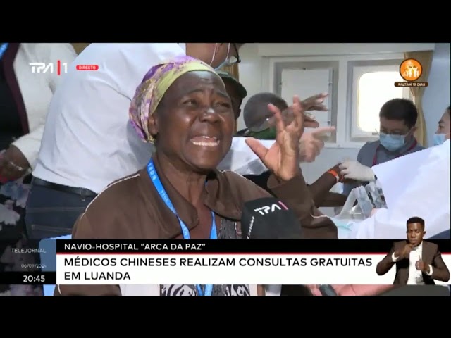 Navio-Hospital "Arca da Paz" - Médicos Chineses realizam consultas gratuitas em Luanda