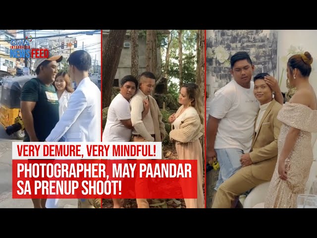 ⁣Very demure, very mindful! Photographer, may paandar sa prenup shoot! | GMA Integrated Newsfeed