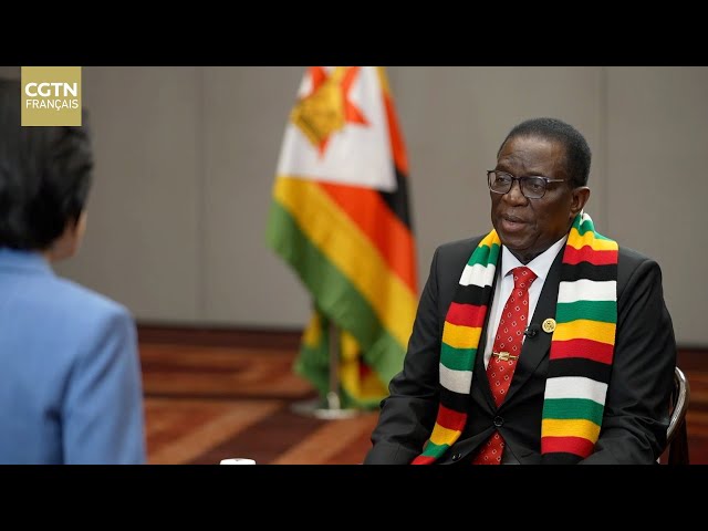 ⁣Interview exclusive du président zimbabwéen Emmerson Mnangagwa