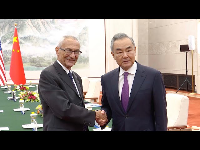 Foreign Minister Wang Yi meets top U.S. climate official in Beijing