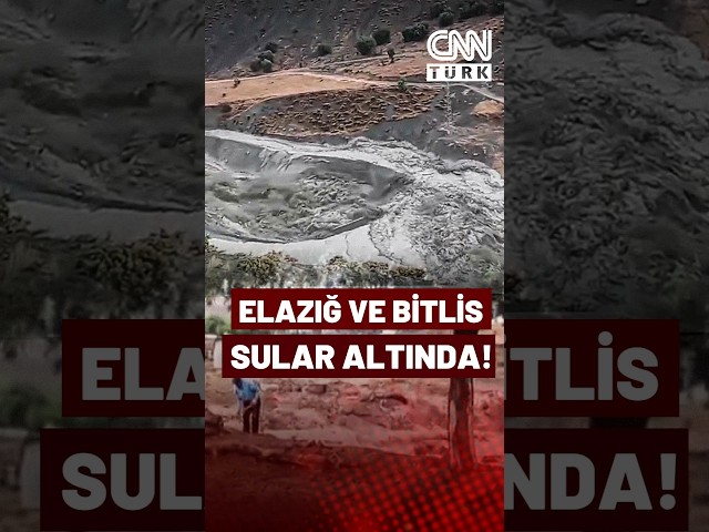 ⁣Elazığ ve Bitlis'te Sağanak Sonrası Sel Meydana Geldi