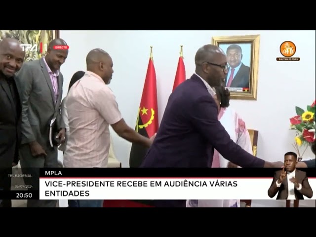 ⁣MPLA-  Vice-Precidente recebe em Audiência várias entidades