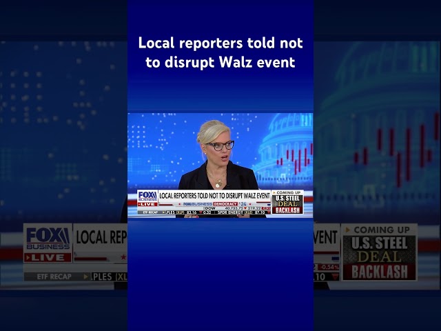 ⁣Tim Walz ignores reporter questions, dashes away from reporters in PA #shorts