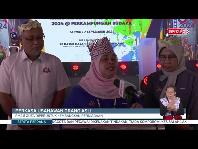 ⁣7 SEPT 2024 BERITA PERDANA - PERKASA USAHAWAN ORANG ASLI:RM2.5 JUTA DIPERUNTUK KEMBANGKAN PERNIAGAAN