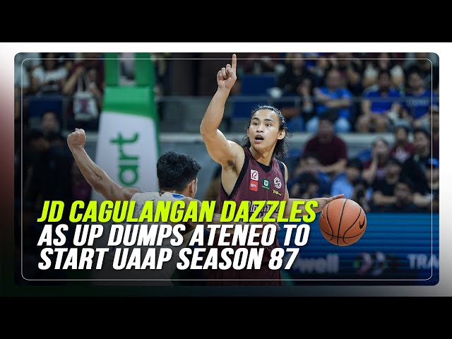 ⁣Cagulangan flirts with triple-double in UP’s win against Ateneo | ABS-CBN News