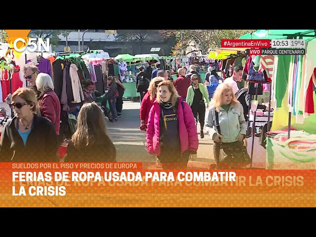 ⁣FERIAS DE ROPA USADA para COMBATIR la CRISIS