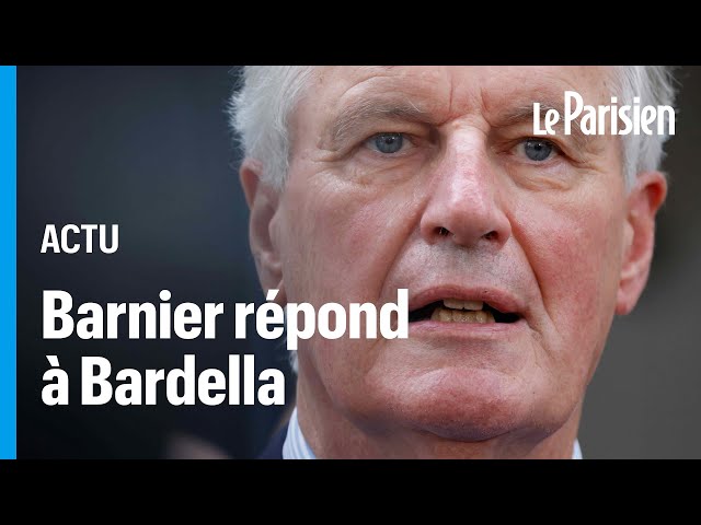 «Je suis sous surveillance de tous les Français», assure Michel Barnier à l'hôpital Necker