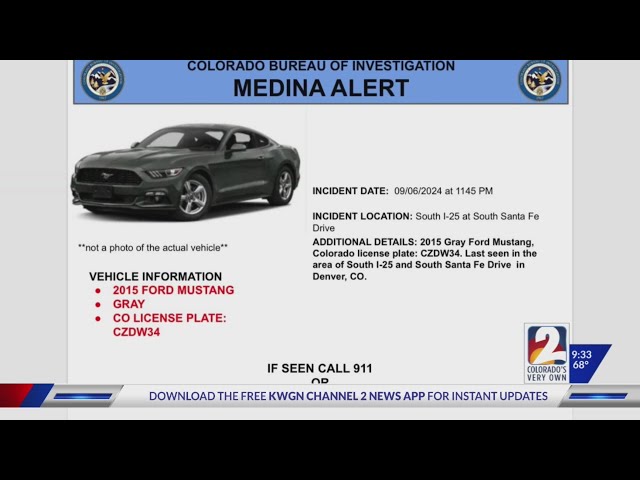 ⁣Denver police search for car in serious pedestrian hit-and-run