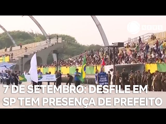 ⁣7 de Setembro: desfile em São Paulo tem presença de prefeito e governador