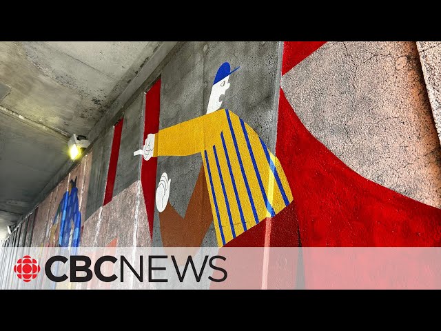 ⁣Montreal’s history of protests honoured with underpass mural