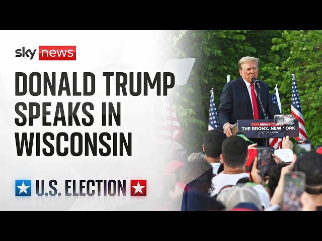 Republican presidential candidate Donald Trump holds campaign rally in Wisconsin - Watch live