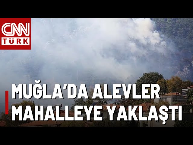 Muğla Menteşe'de Yangın! Alevler Evlere Çok Yakın!