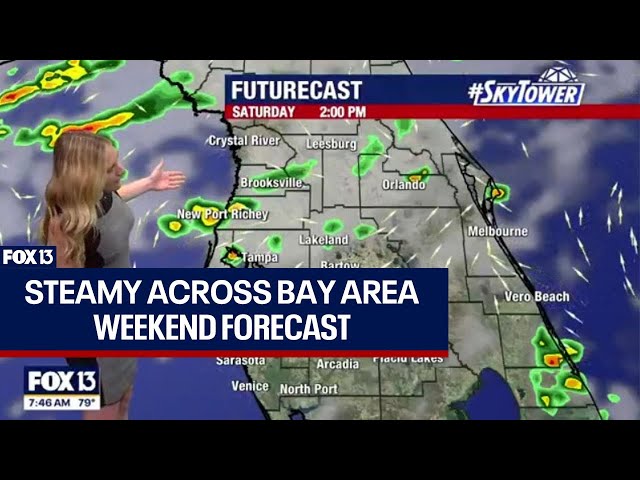 ⁣Tampa weather: Steamy Saturday across Bay Area