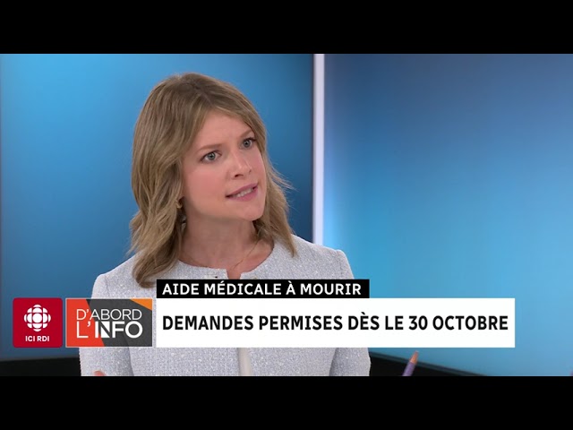 Aide médicale à mourir : les demandes anticipées permises dès le 30 octobre | D'abord l'in