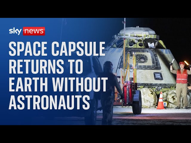 ⁣Two astronauts left behind on ISS as Boeing's Starliner capsule lands on earth empty