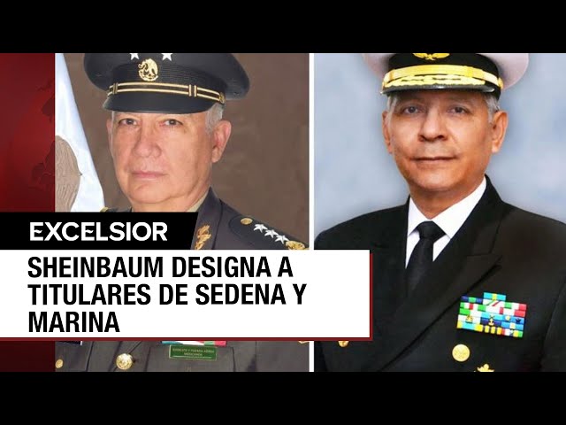 ⁣Ya hay nuevos titulares de Sedena y Marina para el gobierno de Sheinbaum