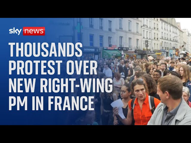 Thousands protest over Michele Barnier appointment as prime minister in France