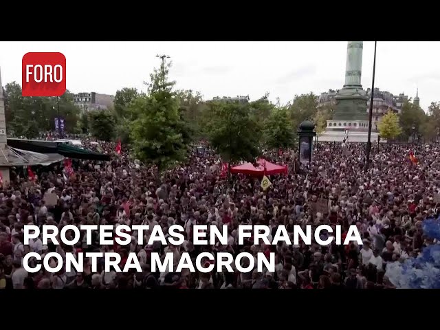 ⁣Miles protestan en Francia contra Emmanuel Macron por nombramiento de Primer Ministro - Las Noticias