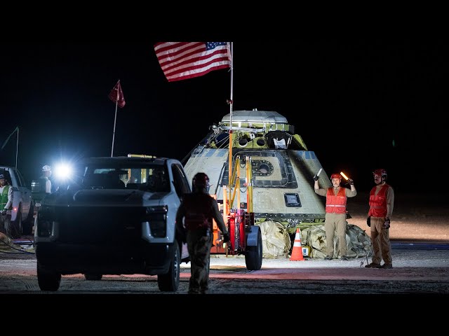 ⁣WATCH | Boeing Starliner lands back on Earth without astronauts who are staying on ISS