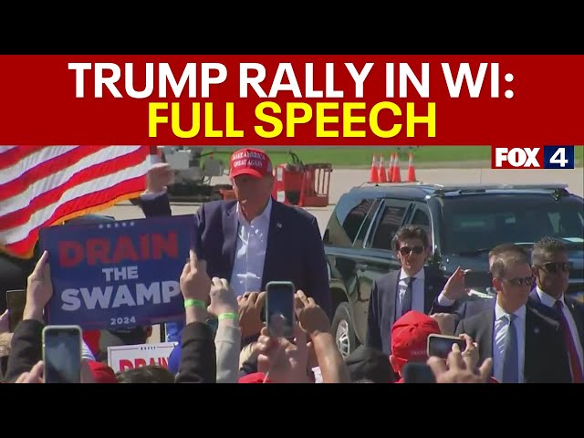 ⁣Trump rally in Wisconsin: FULL SPEECH