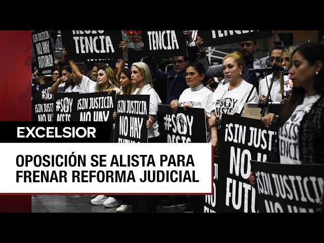 Senadores de oposición cierran filas contra la reforma al Poder Judicial